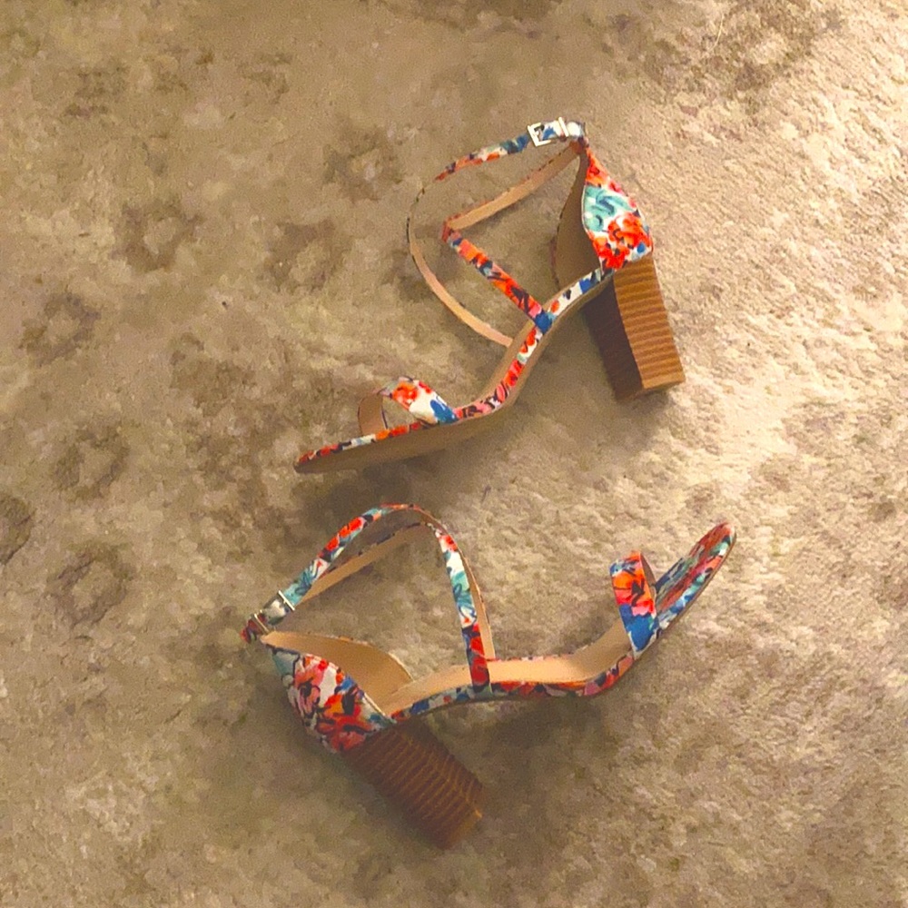 Kelly & Katie Floral Strappy Heels